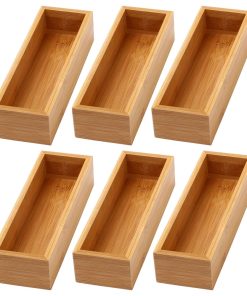 YBM Home Kitchen Drawer Organizer Storage Box 6 Pack, 3x9x2 Inch
