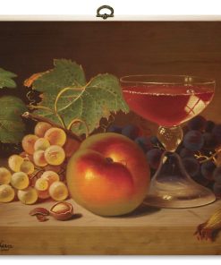 "Fruit and Cocktail" Cutting Board, 12"X12"