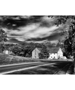 "Greenbank Mill" Black and White Landscape Photo Unframed Wall Art Print, 16"x20
