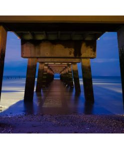 "Under the Pier" Landscape Photo, Coastal Unframed Wall Art Print, 16"x20"