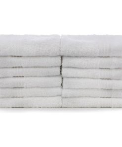 #1 White Wash Cloths, 100% Natural Cotton, 12 x 12, Commercial Grade, 24-Pack