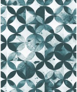 Paul Brent Moroccan Tile Peel and Stick Wallpaper, Green
