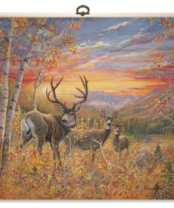 "Dream Maker Mule Deer" Cutting Board, 12"X12"