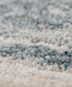 Zartria Monique Polyester Area Rug, Ivory/Blue, 2'x3'