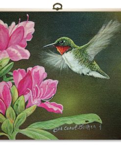 "Opening Day Hummingbird" Cutting Board, 12"X12"