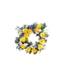 Yellow Harmony Wreath 22"