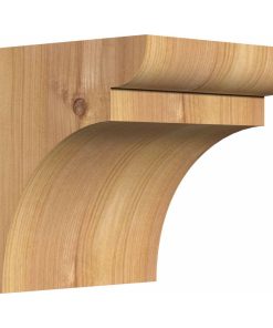 Yorktown Smooth Corbel, Western Red Cedar 5 1/2"Wx6"Dx6"H