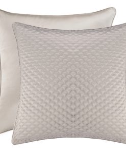 Zarah Euro Sham, Silver, 26"x26''