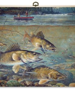 "Fisherman's Walleye" Cutting Board, 12"X12"