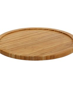 YBM HOME Bamboo Wooden Lazy Susan Turntable 20"