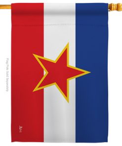 Yugoslavia of the World Nationality House Flag