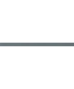 0.5"x11.75" Kane Glass Wall Trim Tiles, Set of 19, Gray
