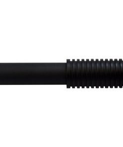 Zinc Cast Skyline Curtain 3/4" Rod, Black, 84"-120"