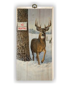 "No Hunting" Cutting Board, 6"x12"