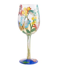 "Bejeweled Butterfly" Wine Glass by Lolita