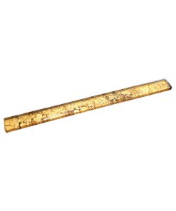 0.5"x11.75" Kiaan Glass Pencil Liner Tile, Amber