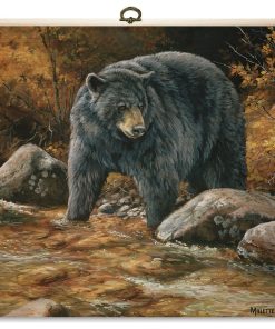 "Streamside Bear" Cutting Board, 12"X12"