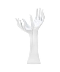 Zingz & Thingz Polyresin Helping Hands Jewelry Holder in White
