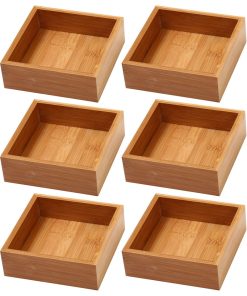 YBM Home Kitchen Drawer Organizer Storage Box 6 Pack, 6x6x2 Inch