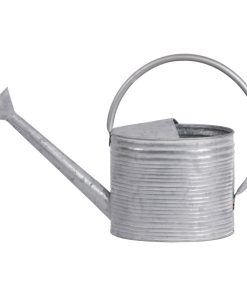 Zinc Watering Can With Half Open Top Ribbed Body