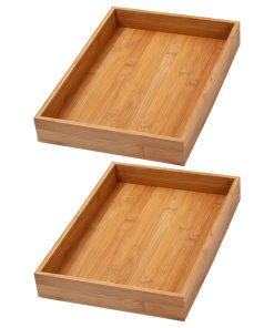 YBM Home Kitchen Drawer Organizer Storage Box, Set of 2, 10"x14"x2"