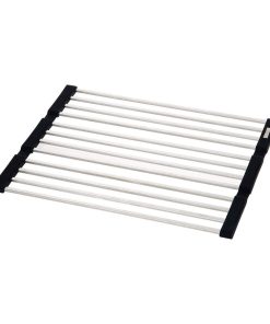 YBM Home Roll Up Dish Drying Rack Stainless Steel for Over the Sink and Counter