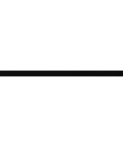 0.5"x11.75" Kane Glass Wall Trim Tiles, Set of 19, Black