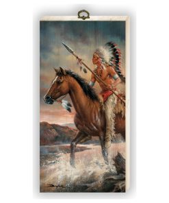 "Legends of the West" Cutting Board, 6"X12"