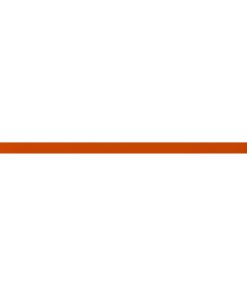 0.5"x11.75" Kane Glass Wall Trim Tiles, Set of 19, Fire Orange