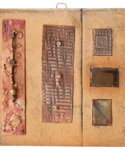 Zachary Handmade Clay And Copper Decorative Tile, 6"