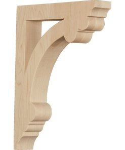 1 1/2"W x 8 1/2"D x 10 1/2"H Medium Ellis Wood Corbel, Maple
