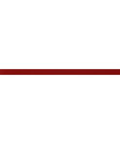 0.5"x11.75" Kane Glass Wall Trim Tiles, Set of 19, Ruby Red