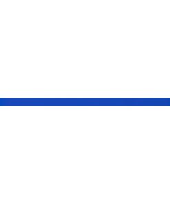0.5"x11.75" Kane Glass Wall Trim Tiles, Set of 19, Electric Blue