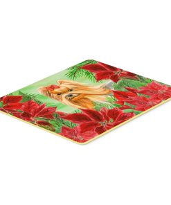 Yorkshire Terrier Poinsettas Kitchen or Bath Mat 24"x36"