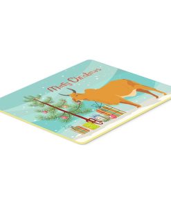 Zebu Indicine Cow Christmas Kitchen or Bath Mat 20"x30"