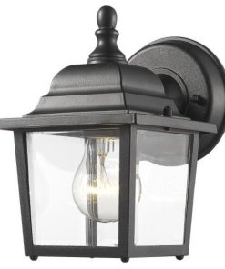 Z-Lite 546 Waterdown 8" Tall 1 Light Wall Sconce - Black