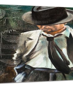 "The Gentleman" Portrait Canvas Art Print, 16"x32"