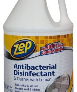 Zep Commercial?ZUBAC128 Antibacterial Disinfectant & Cleaner w/Lemon, 1-Gallon