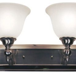 Z-Lite 901-2V-BN Clayton 2 Light Bathroom Vanity Light in Brushed Nickel