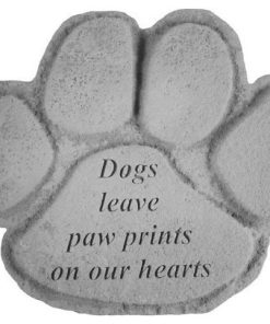 "Dogs Leave Paw Prints" Garden Stone