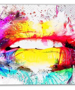 "Vibrant Lips" Canvas Painting