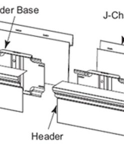37 5/8"x6" J-Channel Back-Plate, White