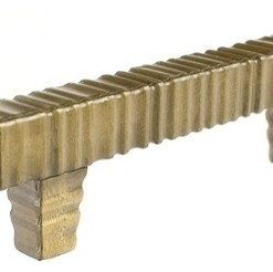 "Forged 3" Square Bar Pull 3" Center-to-Center, Antique Brass