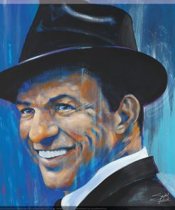 "Old Blue Eyes (Frank Sinatra)" Fine Art Giclee on Canvas, 12x12