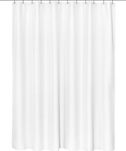 "Grace" Jacquard Stall Size 58"x78" Shower Curtain in White