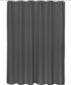 "Grace" Jacquard 70"x72" Shower Curtain in Black