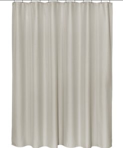 "Grace" Jacquard 70"x72" Shower Curtain in Silver