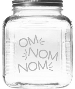 "Om Nom Nom" Gallon Treat Jar