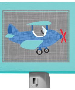 "Ways To Wheel - Airplane" Night-Light Canvas Art by Vicky Barone