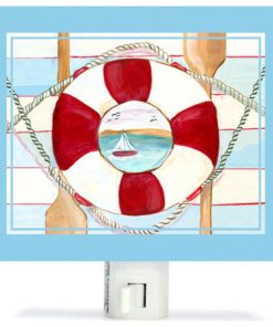 "Maritime" Canvas Art Night Light by Shelly Kennedy